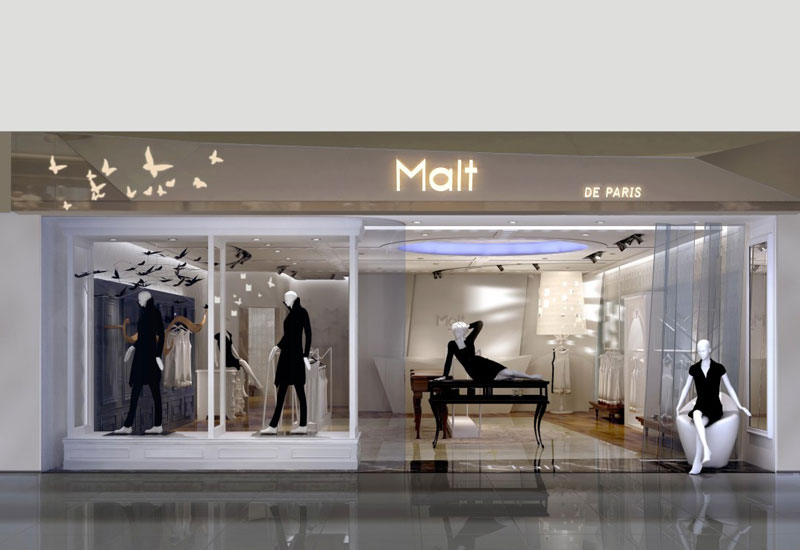 Malt服飾門(mén)店裝修設(shè)計(jì)效果圖